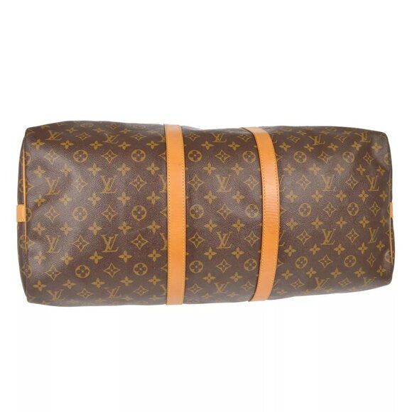 Louis Vuitton Keepall Bag Duffle 55 Brown Canvas - Picture 4 of 12